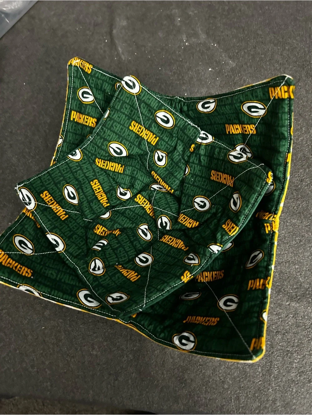 Green NFL Green Bay Packers bowl cozies Licensed Team Print. Lot of 2